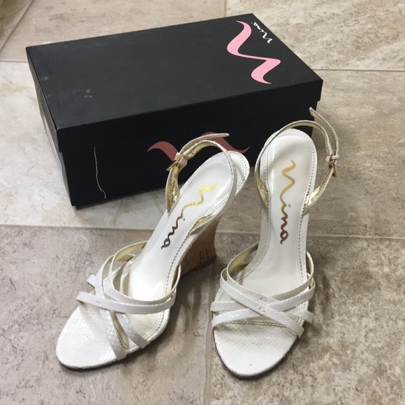 Nina Shoes - FINAL PRICE!!⭐️Nina White heels 👠 size 6.5